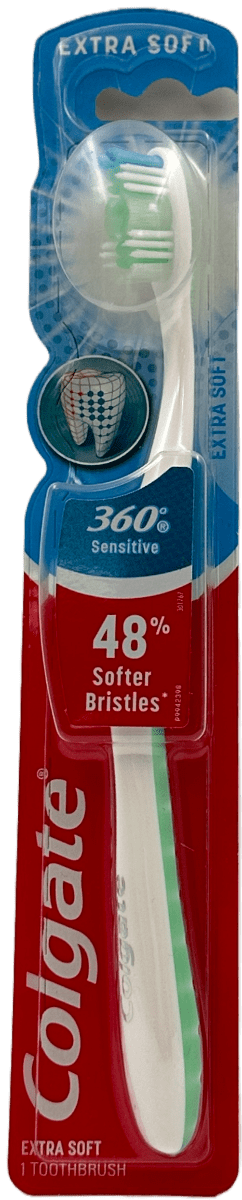 Colgate 360° Extra Soft Toothbrush - Sensitive Teeth - 1 Toothbrush