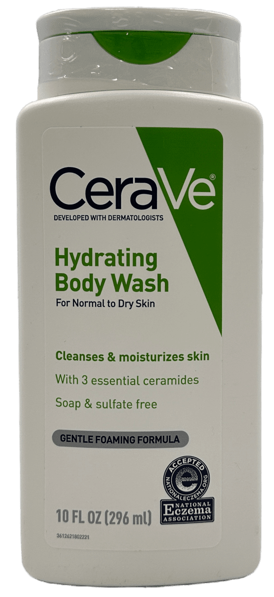 CeraVe Hydrating Body Wash - Gentle Foaming Formula - 10 FL OZ