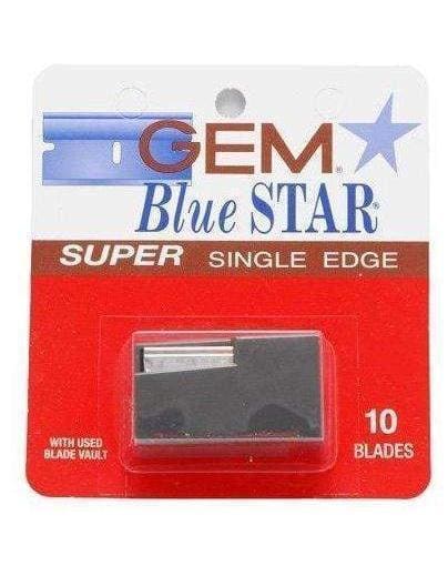 Gem Blue Star Super Single Edge Blades - 10 Blades