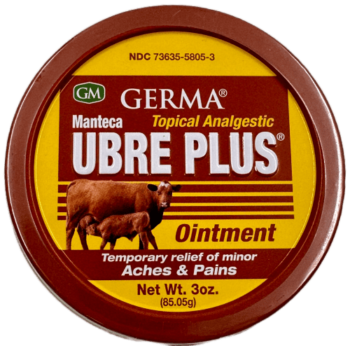Germa Manteca Ubre Plus Ointment - Aches & Pain Relief - 3 OZ