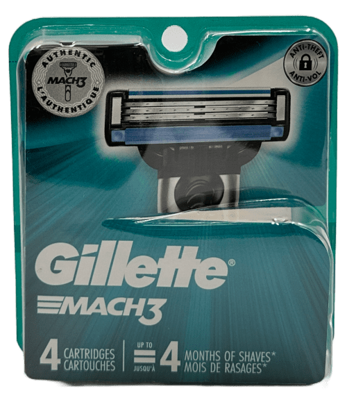 Gillette Mach 3 4 Cartridges - Smooth Shave