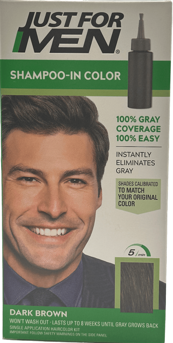 Just for Men Shampoo In Color Dark Brown - 50g