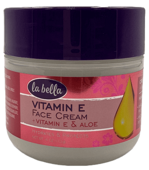La Bella Face Cream - Vitamin E & Aloe - 4 OZ
