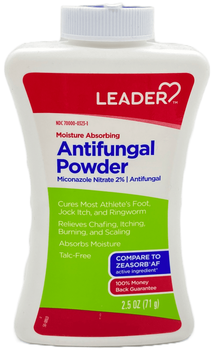 Leader Miconazole Nitrate 2% - Antifungal Powder - 2.5 OZ