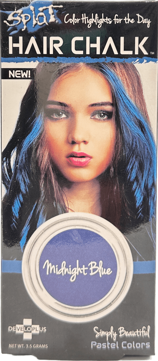 Splat Hair Chalk Midnight Blue | Vibrant Temporary Color