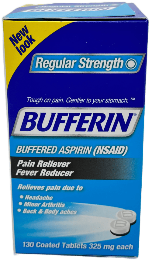 Bufferin Aspirin 325 mg Tablets - Regular Strength - 130 Ct
