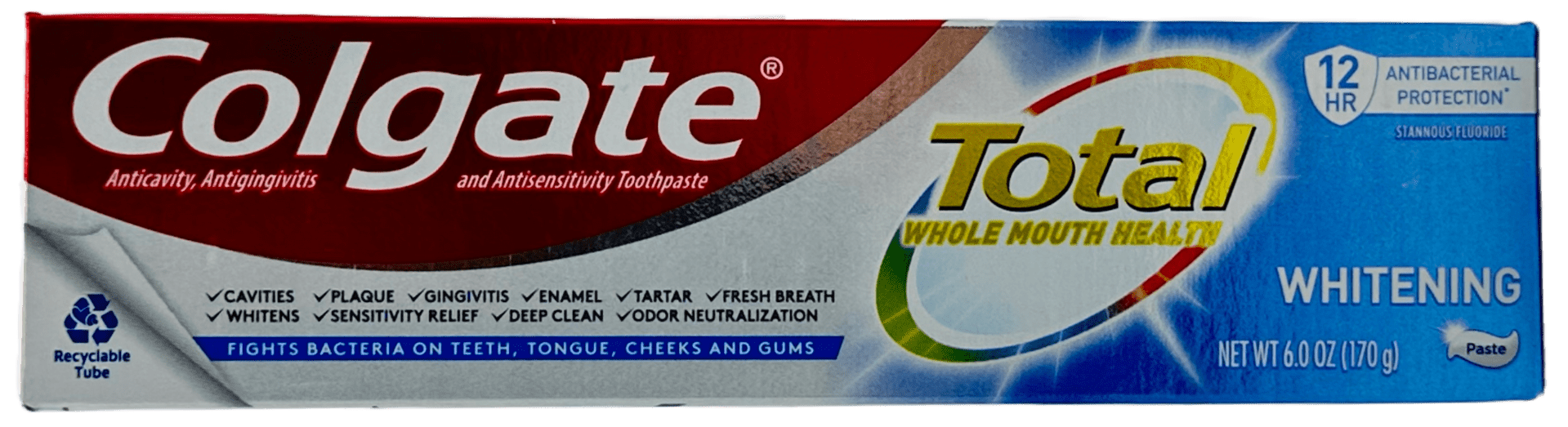 Colgate Total Whitening Toothpaste - 6.0 OZ