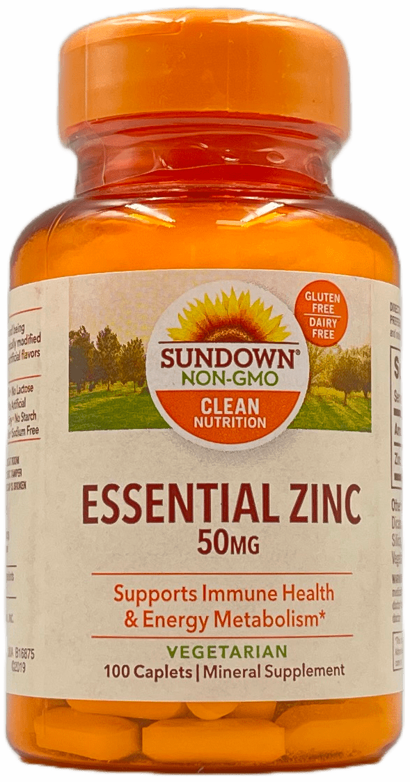 Sundown - Essential Zinc 50 mg Caplets - 100 Ct
